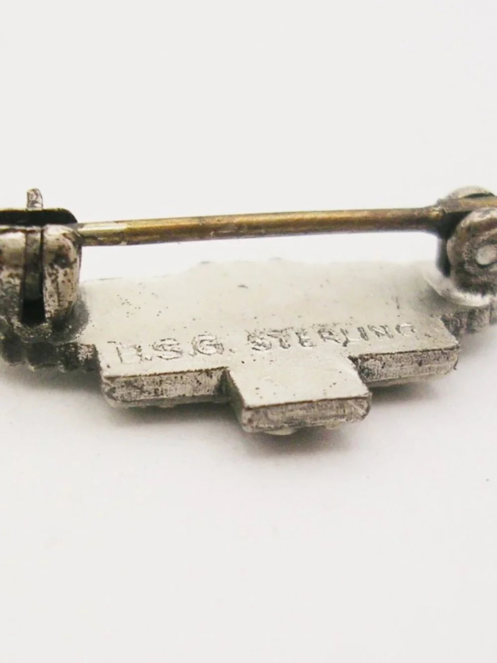Vintage Worthington Service Award Wing Pin Sterling Silver 10 Years